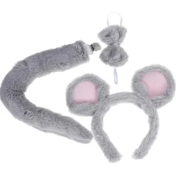 FMYSJ 3 st Plysch Mus Kostym Pannband med Öron, Fluga & Svans – Söt Tecknad Djuraccessoar för Halloweenfest Cosplay Utklädning för Vuxna (FMY) 23.00X18.00X1.50CM | Fyndiq><noscript><img width=