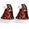2 st Plysch Tomtehatt Julmössa Julmössa Dekor Klassisk Julhatt Tomtehatt Cosplay Hatt> Huvudbonader