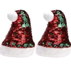 2 st Plysch Tomtehatt Julmössa Julmössa Dekor Klassisk Julhatt Tomtehatt Cosplay Hatt> Huvudbonader