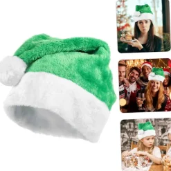 5 st Plysch Tomtehatt Kostymer för Män Bekväma Tomtehattar Julfesthatt Tomtehatt Julkostym Varm Tomtehatt Kort plysch> Huvudbonader