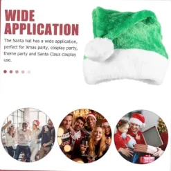 5 st Plysch Tomtehatt Kostymer för Män Bekväma Tomtehattar Julfesthatt Tomtehatt Julkostym Varm Tomtehatt Kort plysch><noscript><img width=