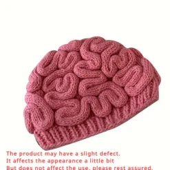 FMYSJ 1 st Rolig Stor Hjärna Hatt för Kvinnor - Nyckfull Hjärnblomma Design, Lättviktig Varm Vinterhatt, Ljusrosa Halloween Kostymtillbehör & Ca (FMY) 1pc | Fyndiq> Huvudbonader