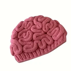 FMYSJ 1 st Rolig Stor Hjärna Hatt för Kvinnor - Nyckfull Hjärnblomma Design, Lättviktig Varm Vinterhatt, Ljusrosa Halloween Kostymtillbehör & Ca (FMY) 1pc | Fyndiq><noscript><img width=