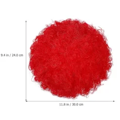 2 st Roliga Clown Afro Peruker Regnbåge Galna Peruker Retro Stil Disco Temafest Kostym Peruker><noscript><img width=