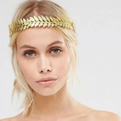 3 st romersk kejsare lagerkrans krona guld blad pannband kostym del> Huvudbonader