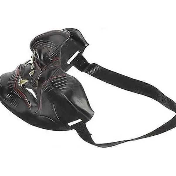 1 st Samurai Mask Ghost of Tsushima Mask Ond Demon Kabuki Samurai Oni Mask för Halloweenfestrekvisita> Masker