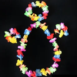 5 st/ set Hawaii Fancy Dress Gräskjol RÖD><noscript><img width=