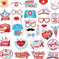 OCEAN 30 st Sjuksköterska Fotobås Rekvisita Sjuksköterska Examensfest Dekoration Fotobås Rekvisita Sjuksköterska Selfie Rekvisita><noscript><img width=