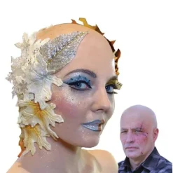 1 st Skallig Huvud för Makeup STOR STOR><noscript><img width=