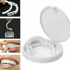 1 st Smile Snap On Övre Falska Tand Fanér Proteser Falska Tänder Omslag Tw><noscript><img width=