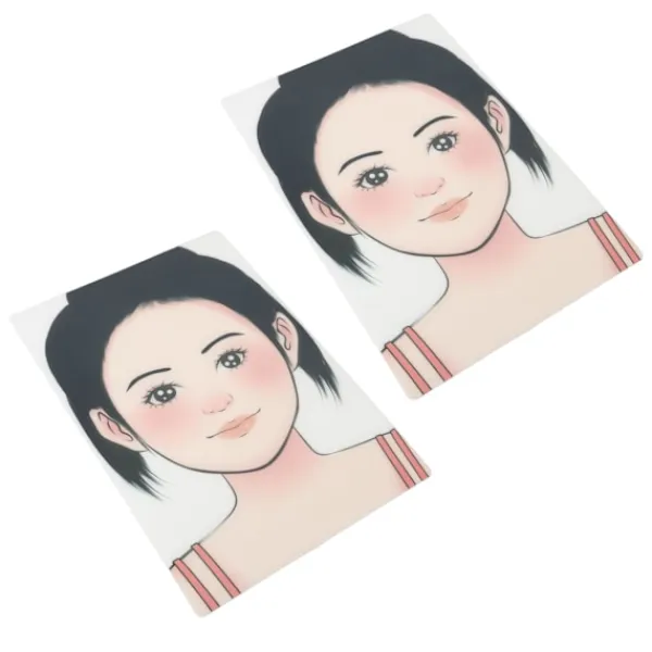 2 st smink ansiktsmålning övningstavla tvättbar återanvändbar ansiktsmålning övningstavla för scen hem> Smink