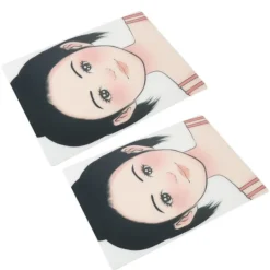 2 st smink ansiktsmålning övningstavla tvättbar återanvändbar ansiktsmålning övningstavla för scen hem><noscript><img width=