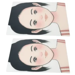2 st smink ansiktsmålning övningstavla tvättbar återanvändbar ansiktsmålning övningstavla för scen hem><noscript><img width=