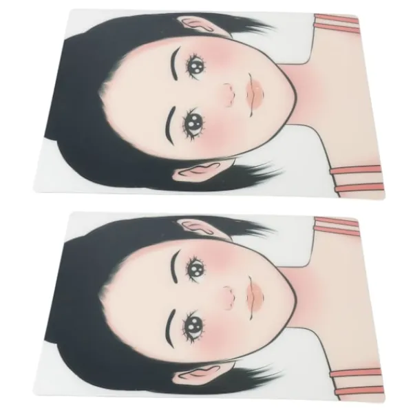 2 st smink ansiktsmålning övningstavla tvättbar återanvändbar ansiktsmålning övningstavla för scen hem> Smink