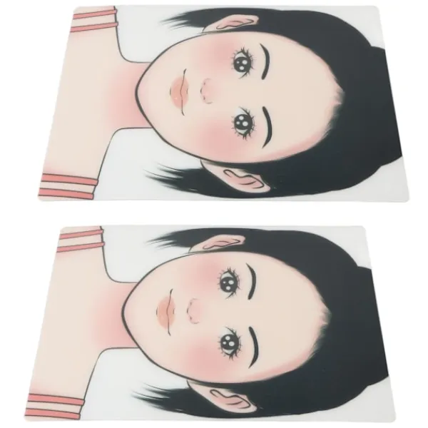 2 st smink ansiktsmålning övningstavla tvättbar återanvändbar ansiktsmålning övningstavla för scen hem> Smink