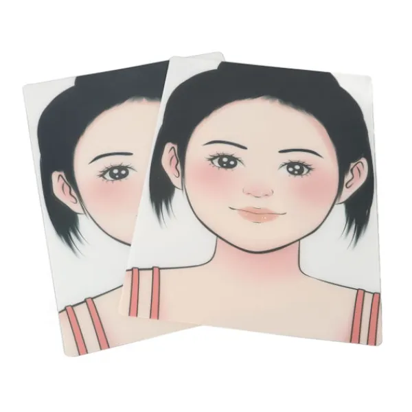 2 st smink ansiktsmålning övningstavla tvättbar återanvändbar ansiktsmålning övningstavla för scen hem> Smink
