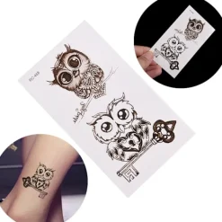 1 st Svart Vattentät Temporär Tatuering Klistermärke på Kropp Ben Vattenöverföring Sexig Spetsstrumpa Falsk Flash Tatuering för Flicka Kvinnor> Smink