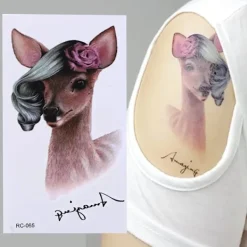 1 st Svart Vattentät Temporär Tatuering Klistermärke på Kropp Ben Vattenöverföring Sexig Spetsstrumpa Falsk Flash Tatuering för Flicka Kvinnor> Smink