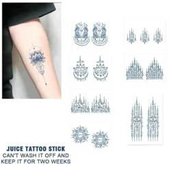 1 st Thailand Spike Juice Tatuering Klistermärken Semi Permanent Slitstark Vattentät W2Q1><noscript><img width=