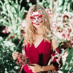 10 st Therian Mask Katt Räv Mask Therian Halloween Mask Therian Kostym för Barn Vuxna Tom Mask för Julfest & Therian WELLNGS><noscript><img width=