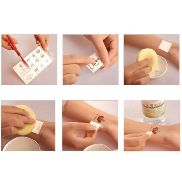 Superp 30 st tillfälliga tatueringar Fake tattoos fake fake tattoo flerfärgad stil1> Smink