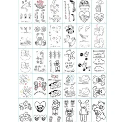 Superp 30 st tillfälliga tatueringar Fake tattoos fake fake tattoo flerfärgad stil1><noscript><img width=