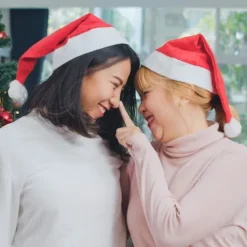 12 st Tomteluvor - Julfest Hattar Maskerad Julluvor eller Tomtekostym för Julfest Kontorsfest Tomteluva Bulk><noscript><img width=