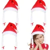 3 st Tomteluvor med Flätor och Band Mjuk Plysch Julhatt Tomte Julhatt Julfesthattar för Unisex Julfest Julklappar Nyårsfest> Huvudbonader