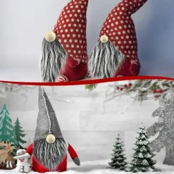 12 st Tomteskägg för pyssel - Fuskpäls, Förklippta, Handgjorda Dvärgskägg, 12 st Träkulor för Juldekoration><noscript><img width=