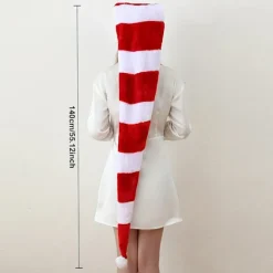 FMYSJ 1 st Tyg Tomtehatt - Extra Lång 1,3m Plysch Julhatt för Vuxna - Hängande Dekoration för Julgransfester, Icke-fjäder, Ingen (FMY) | Fyndiq><noscript><img width=