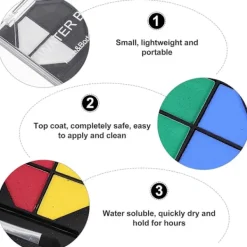 1 st Vattenlöslig Ansiktsfärg Smink Ansiktsmålning Maskerad Kroppsfärg><noscript><img width=