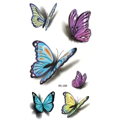 1 st Vattentät Temporär Tatuering Räv Kroppskonst Sexig Harajuku För Man Kvinna Henna Falska Flash Tatuering Klistermärken> Smink