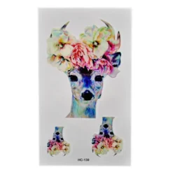 1 st Vattentät Temporär Tatuering Räv Kroppskonst Sexig Harajuku För Man Kvinna Henna Falska Flash Tatuering Klistermärken> Smink