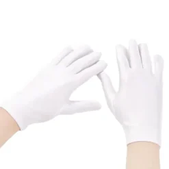 8 st Vita Handskar Vita Bomullshandskar Cosplay Kostym Klänningshandskar Handleds Formella Handskar för Fest> Tillbehör