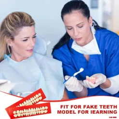 4 stycken Akrylharts Falska Tänder Tandprotes Falska Tänder Halloween Horror Tänder Halloween Makeup Cosplay Kostymfest Ornament Tillbehör (4 st)><noscript><img width=