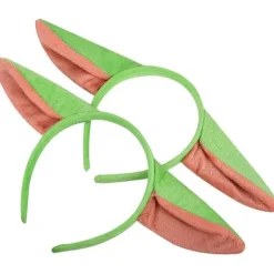 2 Stycken Alien Pannband Stora Gröna Öron Pannband Nyhet Halloween Pannband Party Tillbehör för Alien Tema Fest Halloween Födelsedag><noscript><img width=