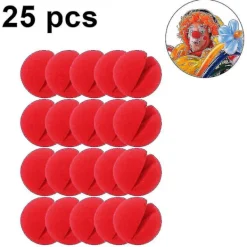25 stycken Cirkus Clown Näsa Kostymer Jul Halloween Dekorationer> Tillbehör