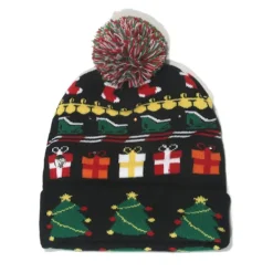 2 Stycken Jul LED Lysande Mössor Fula Jultröja Stickade, ZQKLA><noscript><img width=