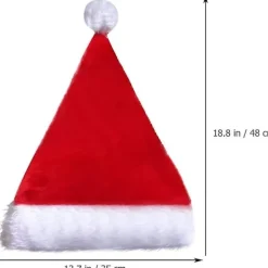 unbranded 2 stycken jultomteluvor med LED-ljus, julhatt som lyser upp, festhatt för vuxna, klassisk julhatt, nyårsfestdekoration><noscript><img width=