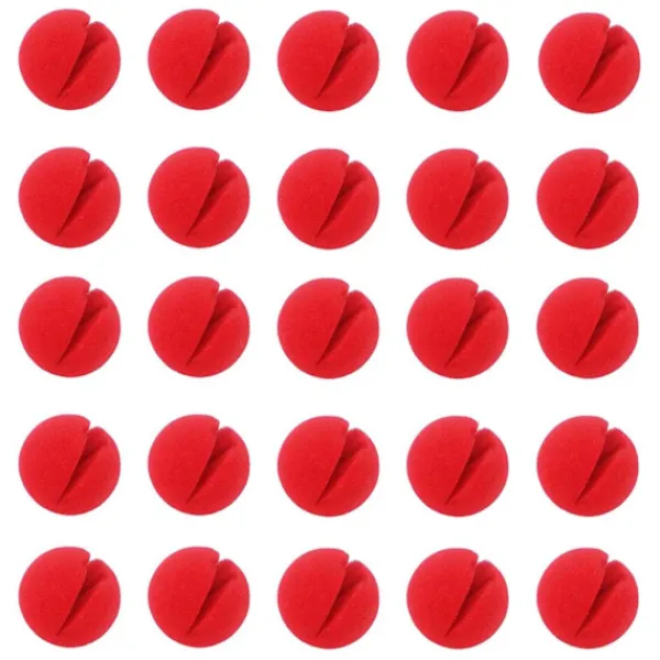 60 stycken röda clownnäsor Cosplay Näsor Skum Näsor för Halloween Jul Karneval Kostymfest D> Tillbehör