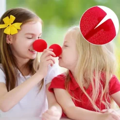 60 stycken röda clownnäsor Cosplay Näsor Skum Näsor för Halloween Jul Karneval Kostymfest D><noscript><img width=