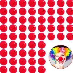 60 stycken röda clownnäsor Cosplay Näsor Skum Näsor för Halloween Jul Karneval Kostymfest D_MGF> Tillbehör