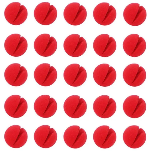 60 stycken röda clownnäsor Cosplay Näsor Skum Näsor för Halloween Jul Karneval Kostymfest D_MGF> Tillbehör
