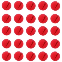 unbranded 60 stycken röda clownnäsor Cosplay Näsor Skum Näsor för Halloween Jul Karneval Kostymfest D> Tillbehör