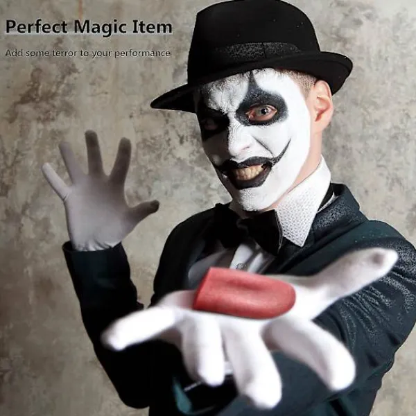 2 stycken realistiska falska tungor, stretchiga, falska tungtrick, konstgjorda tungor, rekvisita, hemska realistiska tungor, Halloween, äckligt> Tillbehör