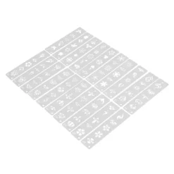 20 stycken återanvändbara DIY ansikts- och kroppsmålningsschabloner><noscript><img width=