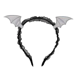 3 typer av fladdermus huvudband, Halloween huvudband, glittrande rosa och svarta bollar, Halloween hår accessoarer, flickors födelsedagsfest (röd+rosa+silver) | Fyndiq><noscript><img width=