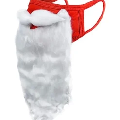 ATELA 3 uppsättningar med slutna masker Rolig skäggig jultomtekostym för vuxna till jul (One Size)><noscript><img width=
