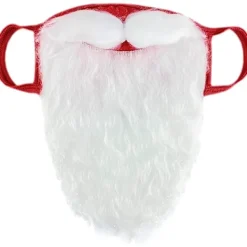 ATELA 3 uppsättningar med slutna masker Rolig skäggig jultomtekostym för vuxna till jul (One Size)><noscript><img width=
