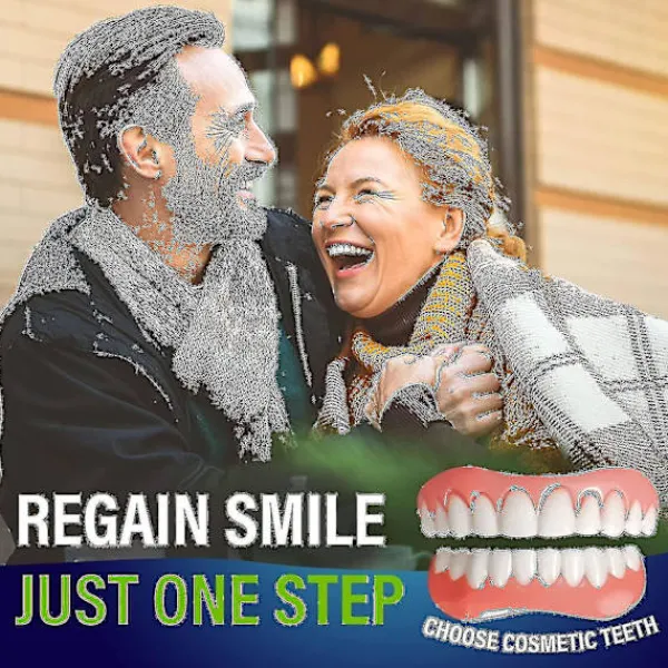 2 uppsättningar proteser, övre och nedre käkproteser, naturliga och bekväma, skydda tänderna och återfå ett självsäkert leende> Tillbehör